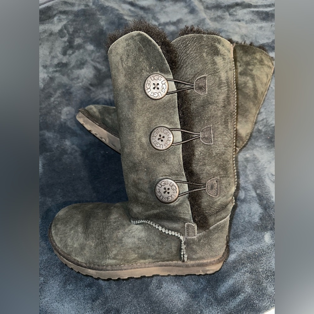 UGG Women's Winter Boots in Charcoal (worn) tags have been removed, authentic